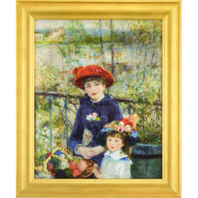 ルノワール（ルノアール）複製画 「二人の姉妹」 彩美版（超高級