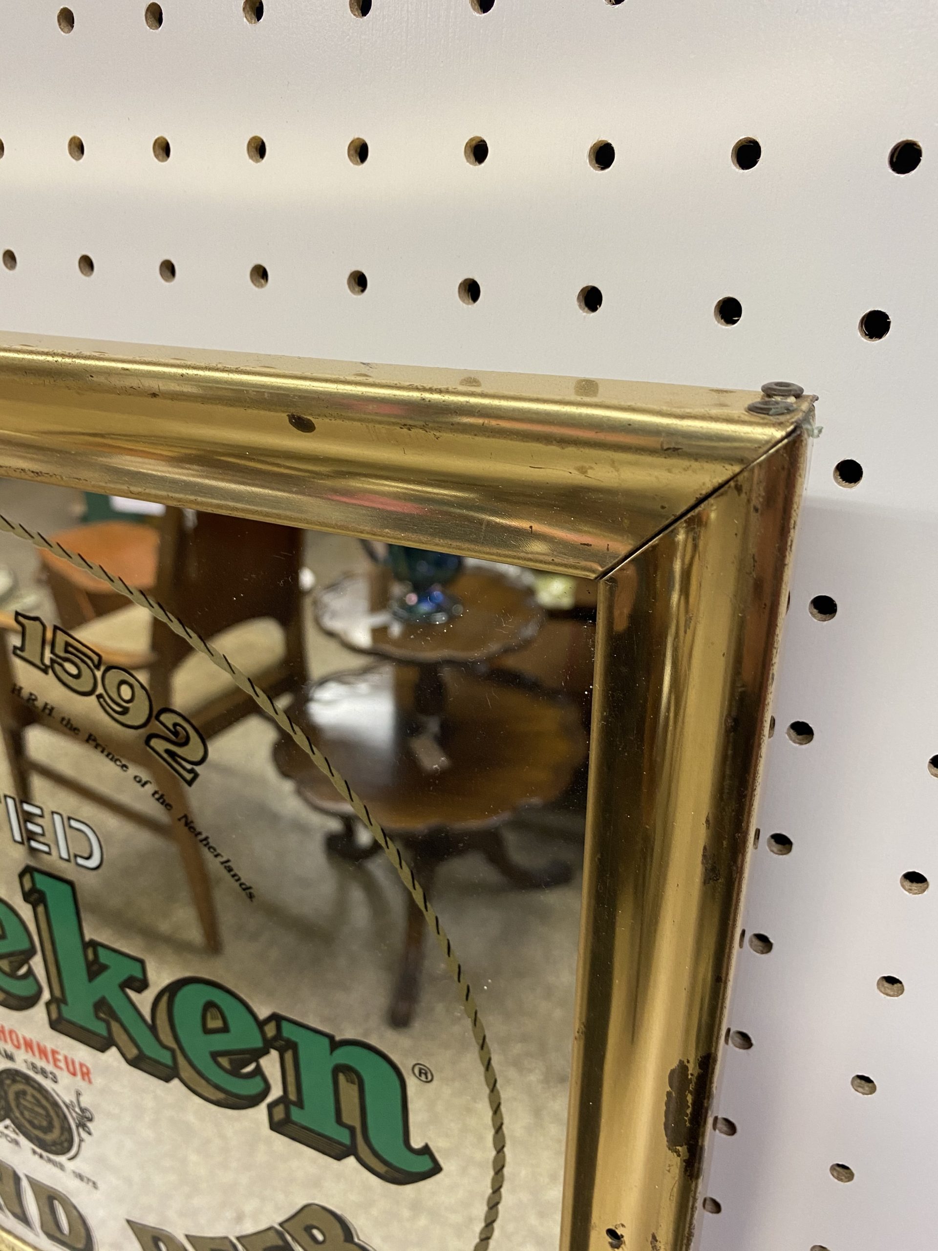 ビンテージ Heineken ハイネケン パブミラー2 | 京都アンティーク