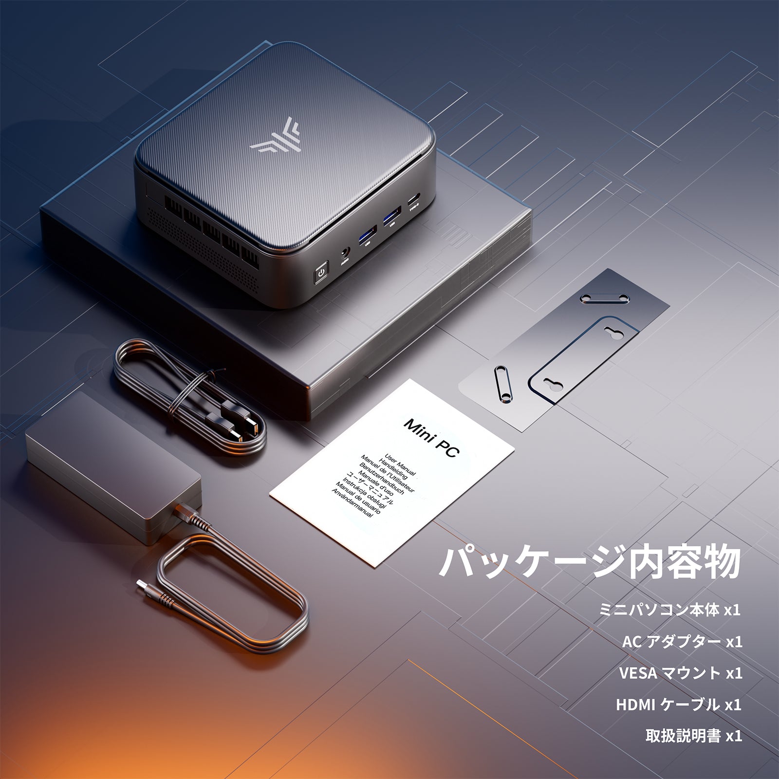 NIPOGI ミニpc AMD Ryzen 5 7430U (6C/12T最大4.30GHz) mini PC 16GB