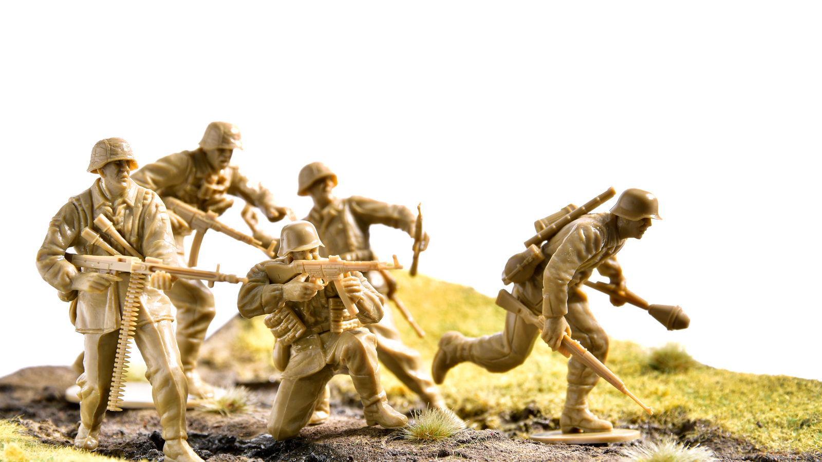ピックアップ・タミヤMMフィギュア!「ドイツ歩兵 アタックチームセット