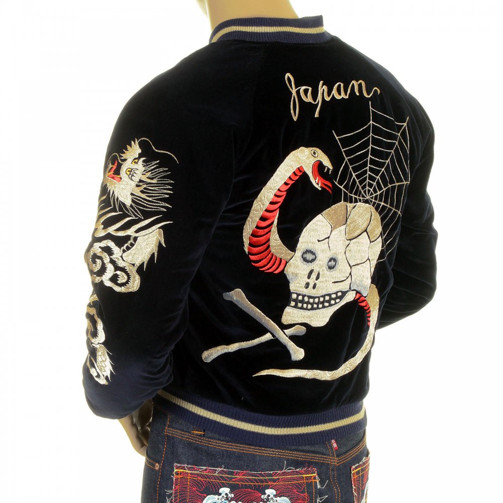 YOKEヨーク VELVET SOUVENIR JACKET ブルゾンジャケット