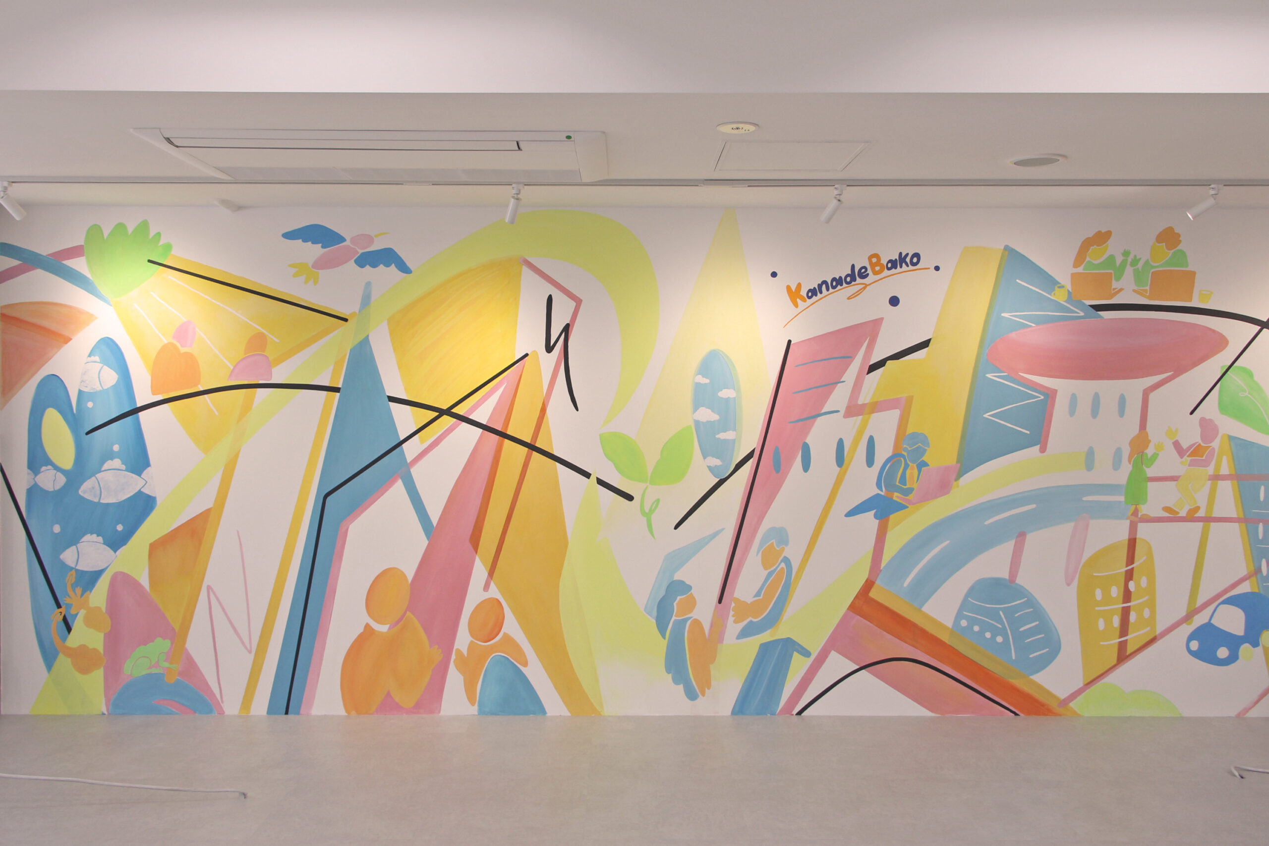 現代アート漆の平面下地ワークス・カルト