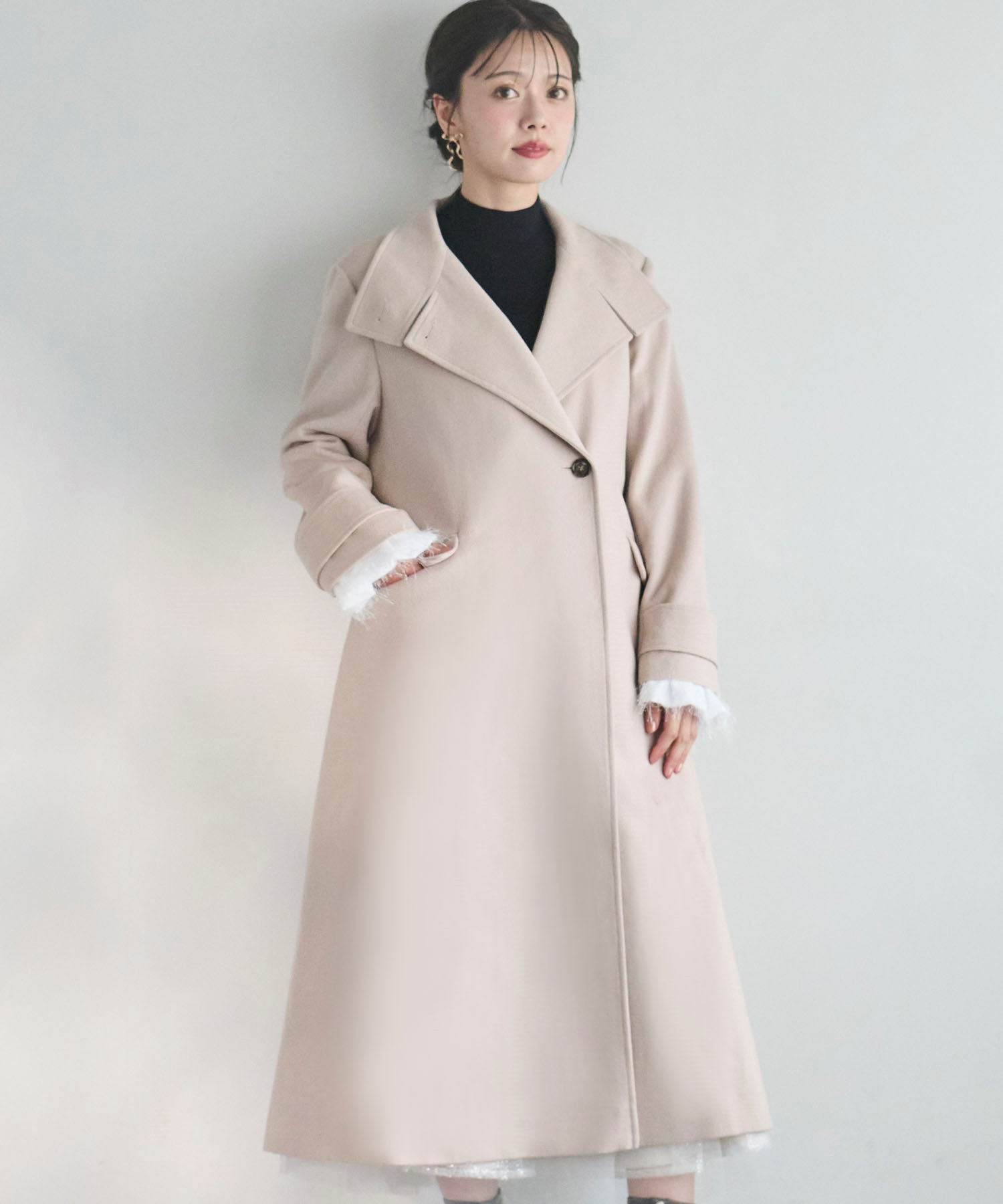 スタンドカラーウールコート | コート | NOELA OFFICIAL WEB STORE