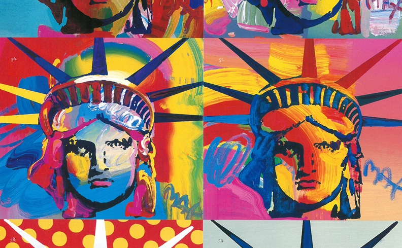 真作】超希少！！ポップアート界巨匠ピーター・マックス油彩Wiki掲載！