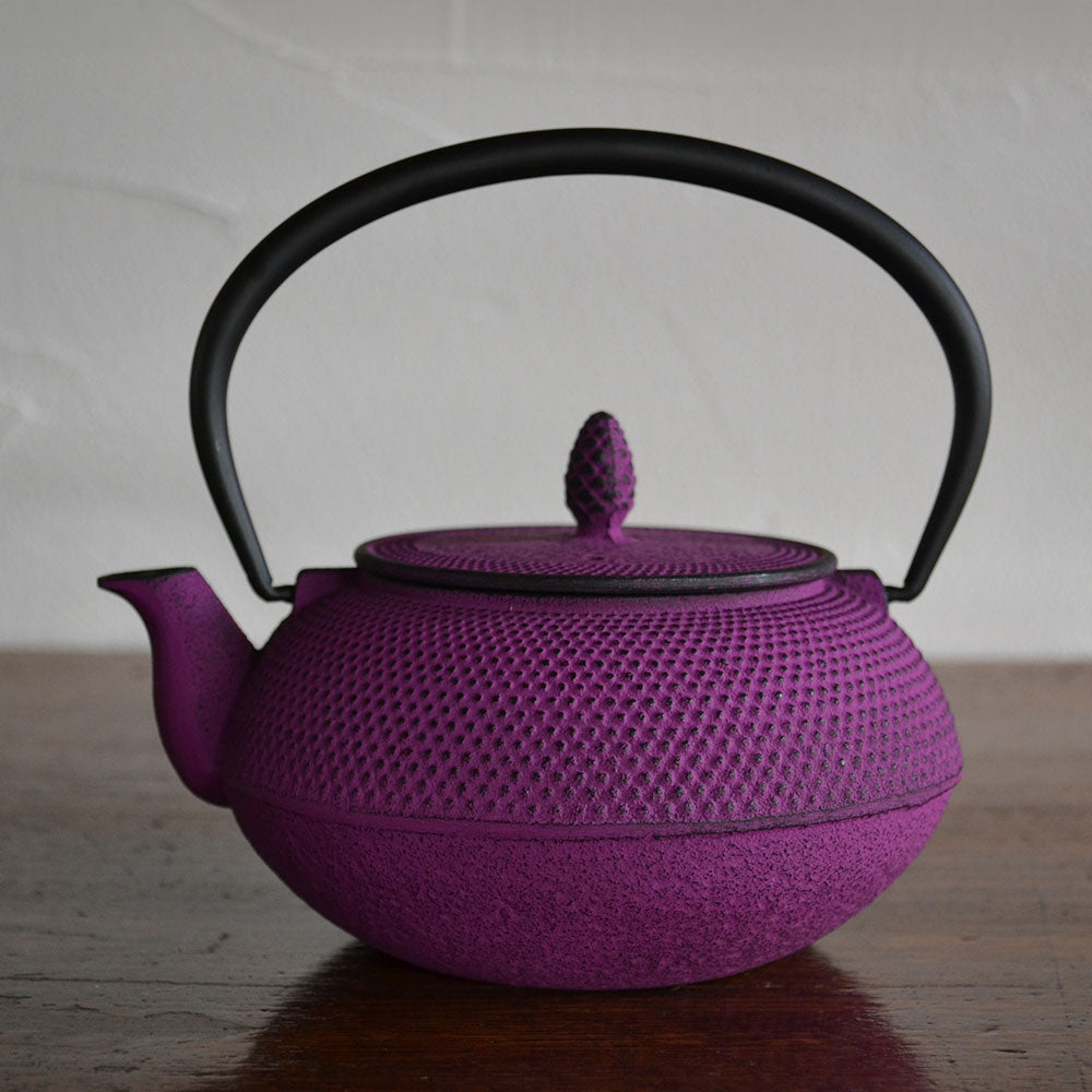 鉄瓶 急須 霰文 アラレ模様☆南部鉄器☆木箱付き☆記念品につき企業名