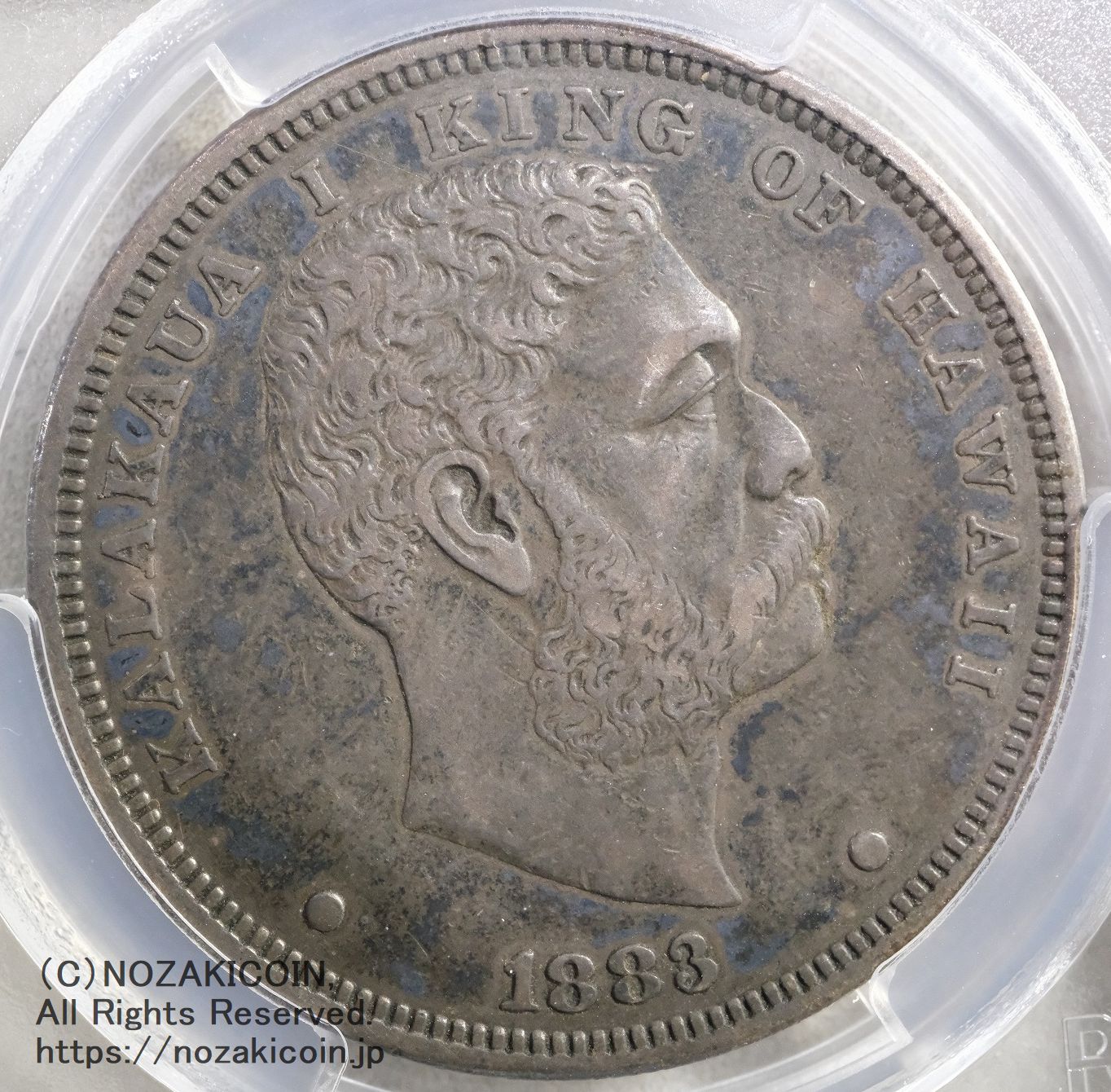 1883年 ハワイ王国 1ダイム銀貨 カラカウア王 s-DSCF0537.jpg?v=1744965544