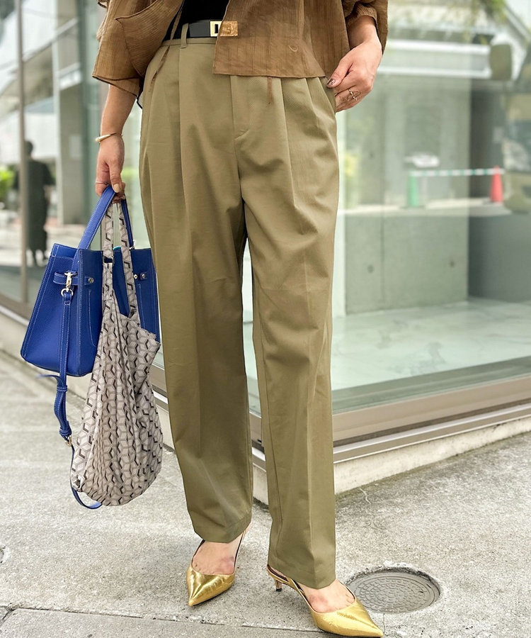 美品【BRILL】ペイントチノパンツ38 ベージュ チノパンツ | [公式