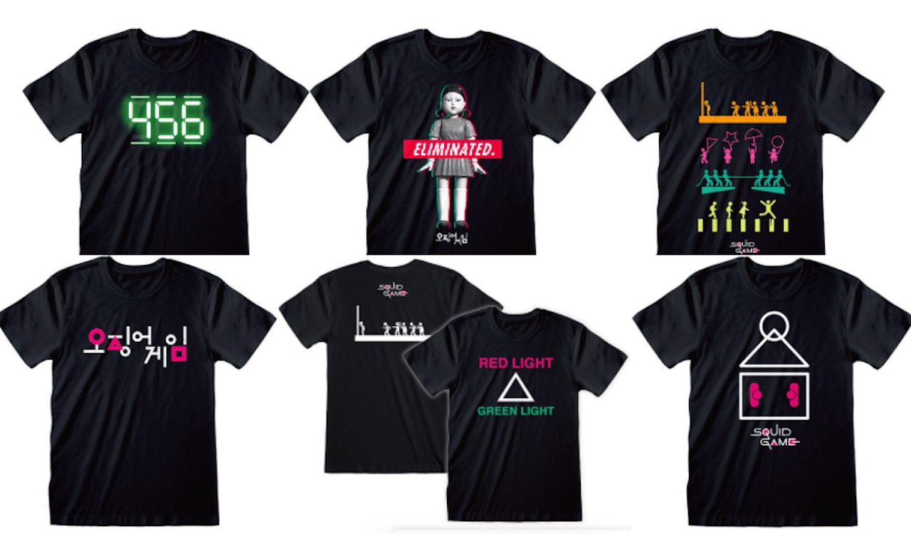 韓国ドラマ「イカゲーム」がTシャツに！ファン必見の全6型を徹底