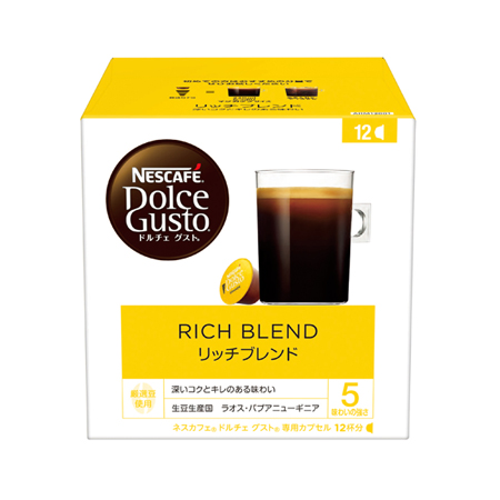 ネスレ ネスカフェ ドルチェグスト専用カプセル リッチブレンド 12P