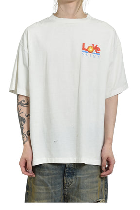 SAINT Mxxxxxx セント マイケル SS25 SS TEE/LOVE / WHT - NUBIAN