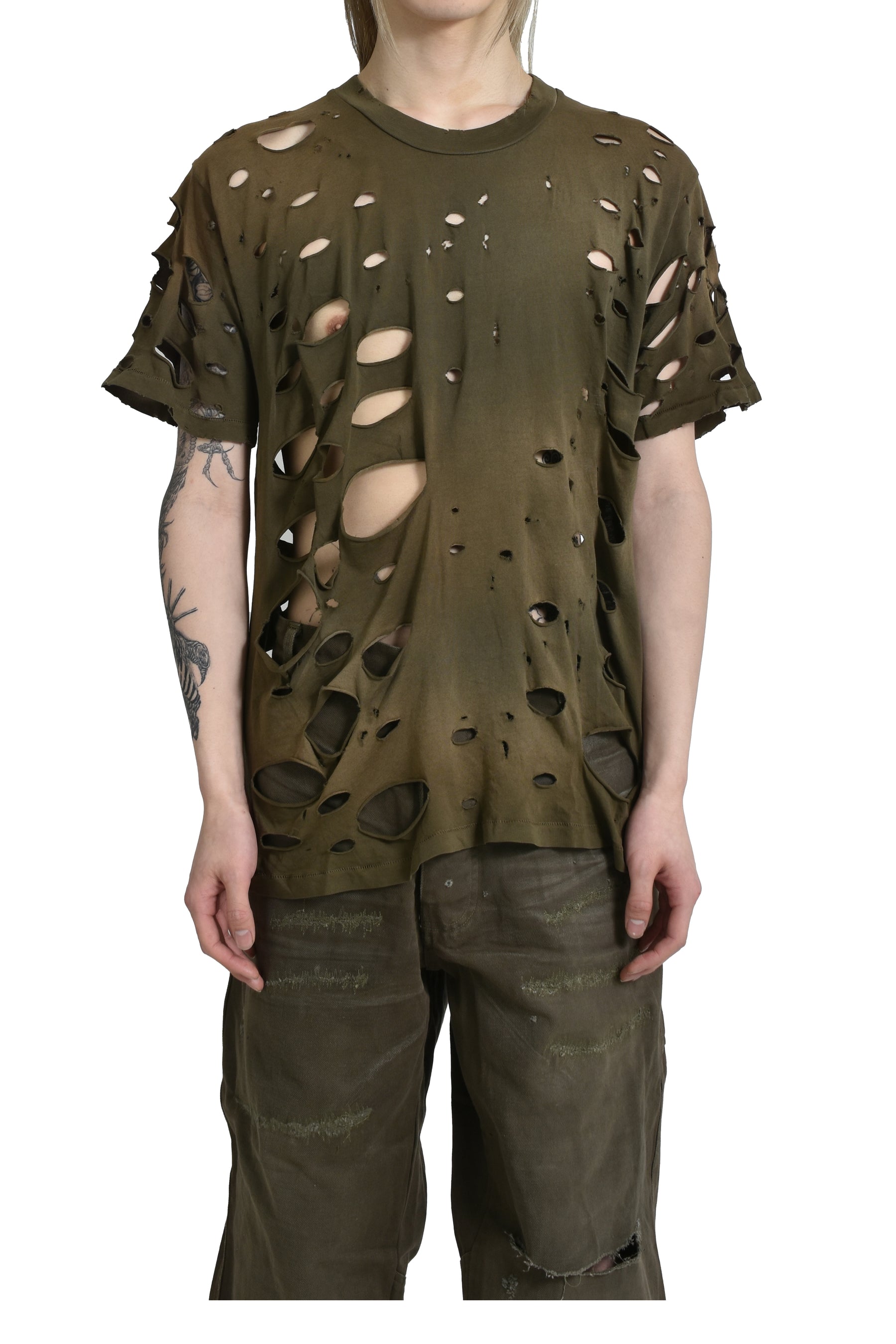 ALEXANDER DIGENOVA SS25 CRASH T-SHIRT / ARMY GRN - NUBIAN