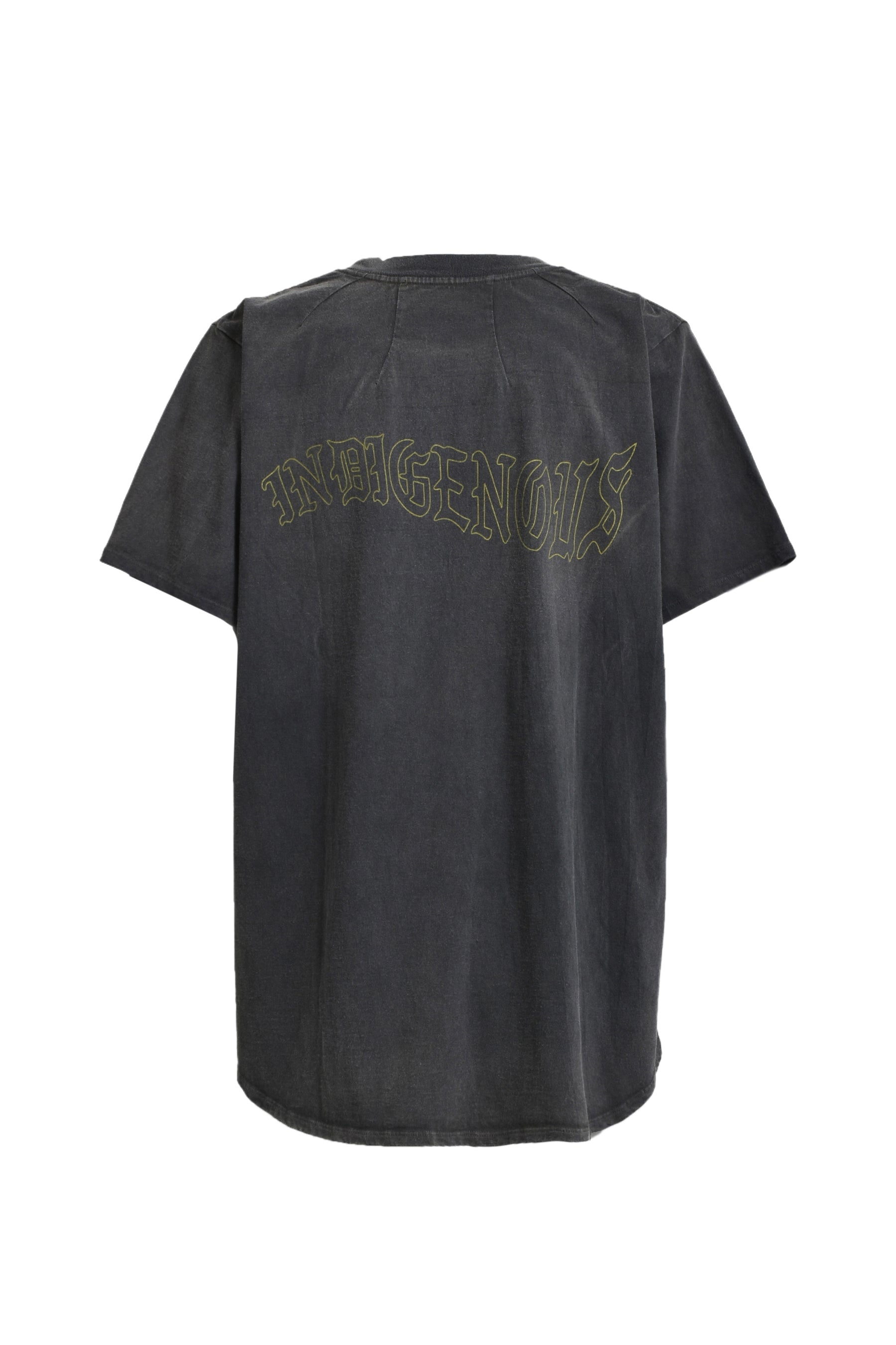 JUN/NAKAYAMA ジュン ナカヤマ SS25 INDIGENOUS T-SHIRTS / BLK - NUBIAN