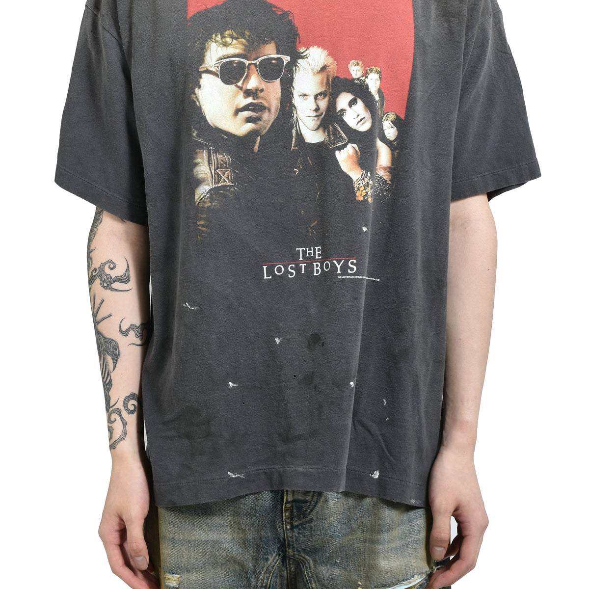SAINT Mxxxxxx × The Lost Boys SS25 LB_SS TEE /LOSTBOYS / BLK - NUBIAN