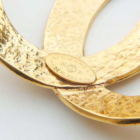 極美品 シャネル CHANEL 94P 1994s ココマーク ブローチ ゴールド