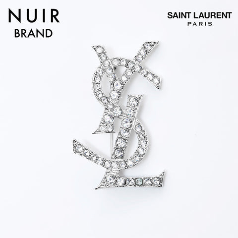 イヴ・サンローラン YVES SAINT LAURENT YSL ロゴ ラインストーン