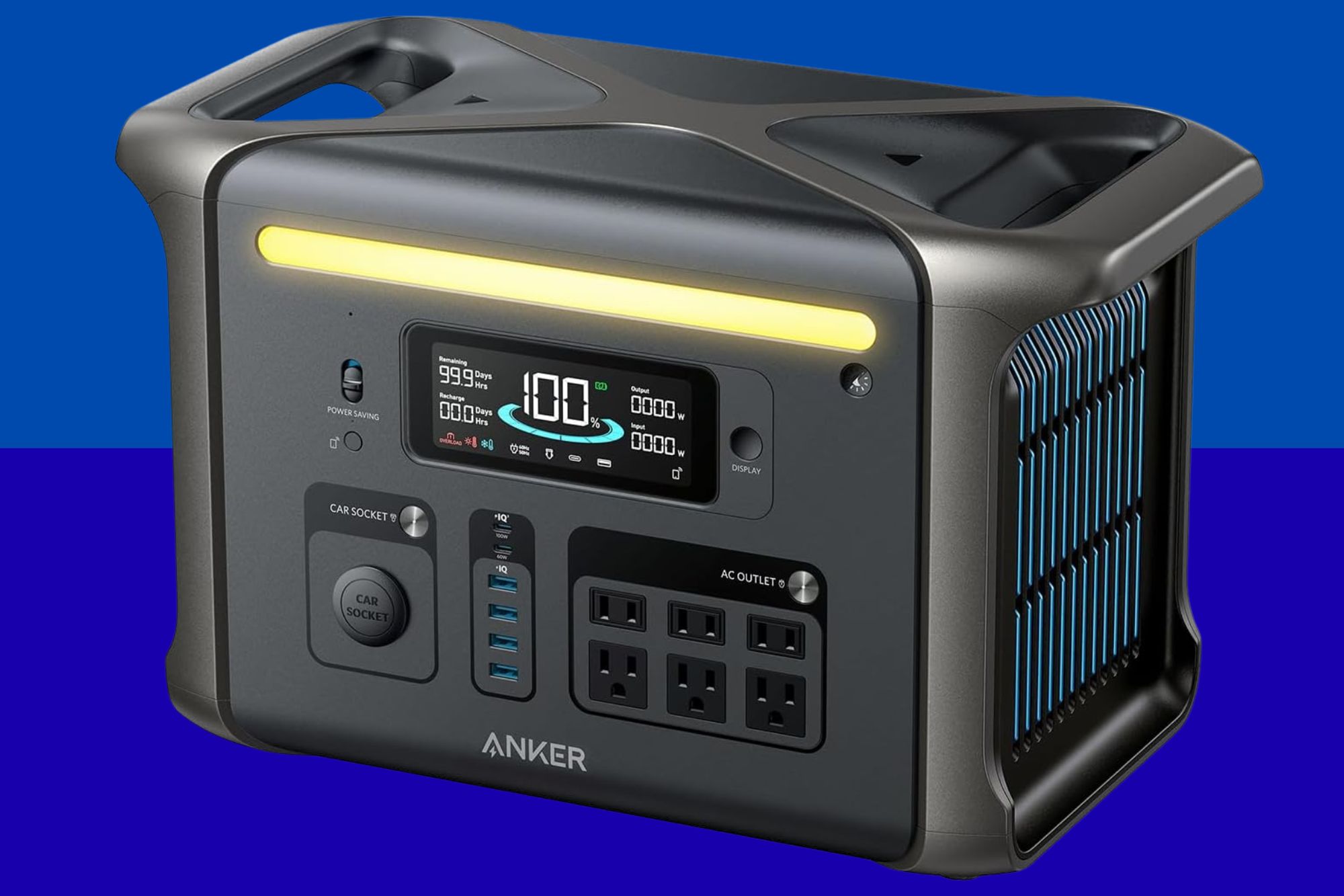 The Anker SOLIX F1500 Portable Power Station is 64% at Amazon