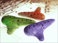 ヨシツカオカリナ SF 管 紺色 中古品 専用ケース付き 蔵出し ヨシツカ