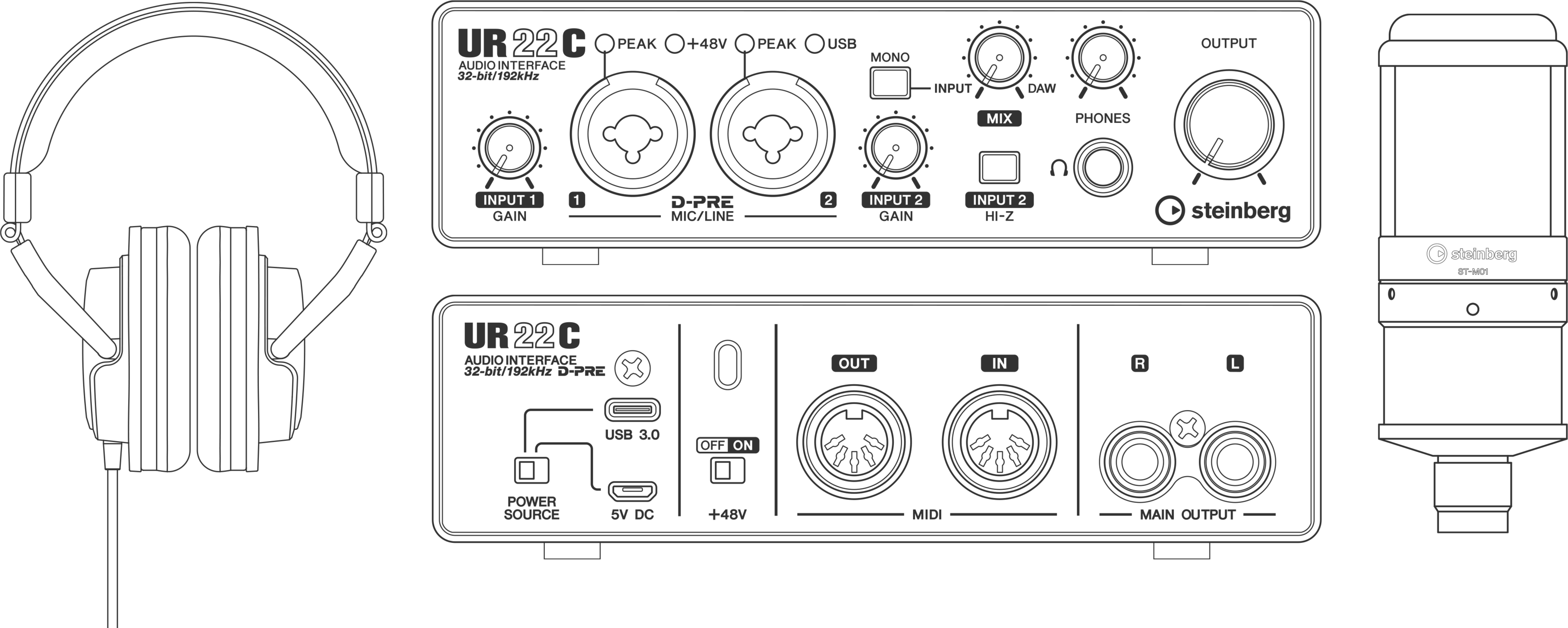 UR22C Recording Pack - コンプリートレコーディングパッケージ