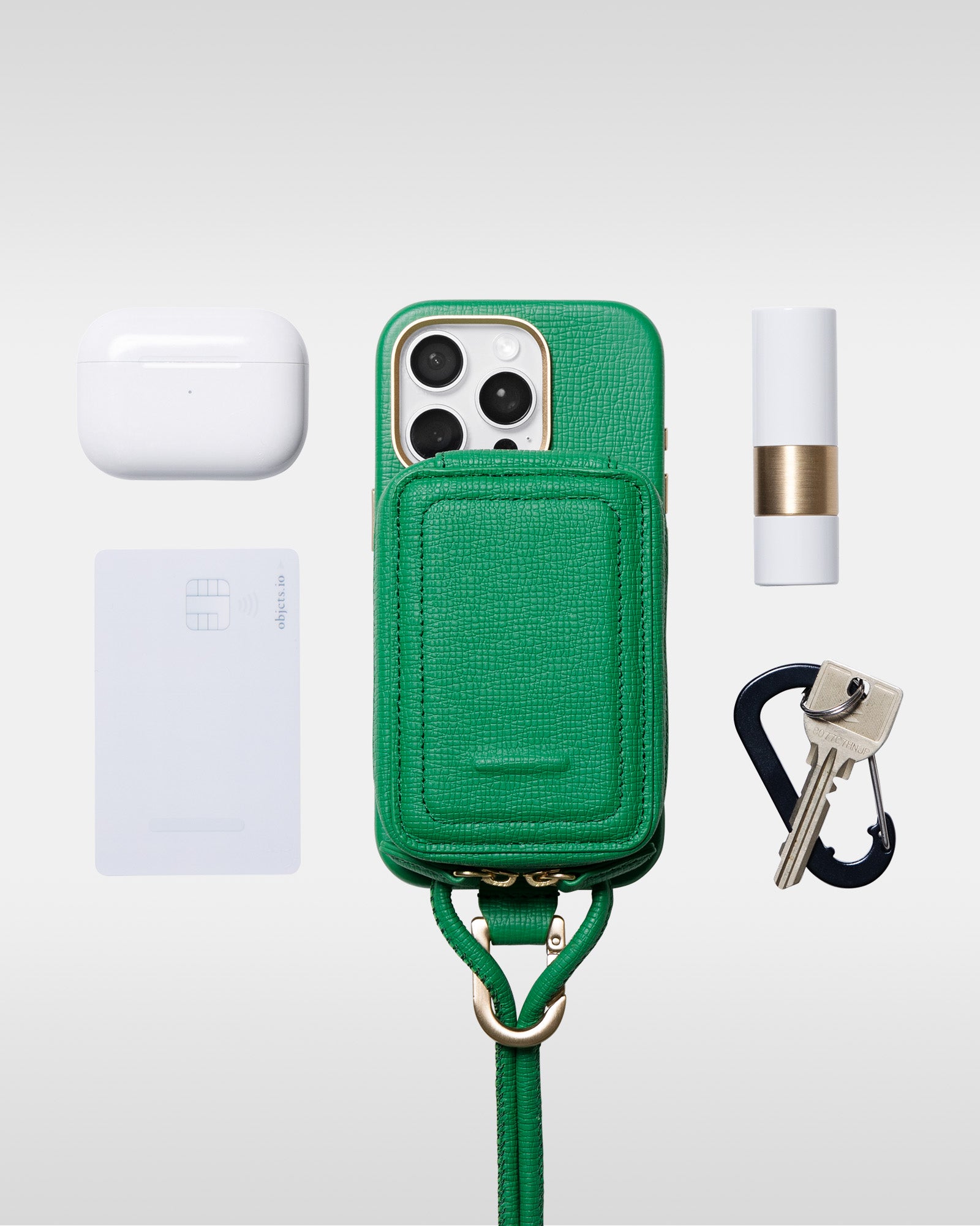 マイクロバッグ - レザー スマホショルダー / ウェアラブル iPhone