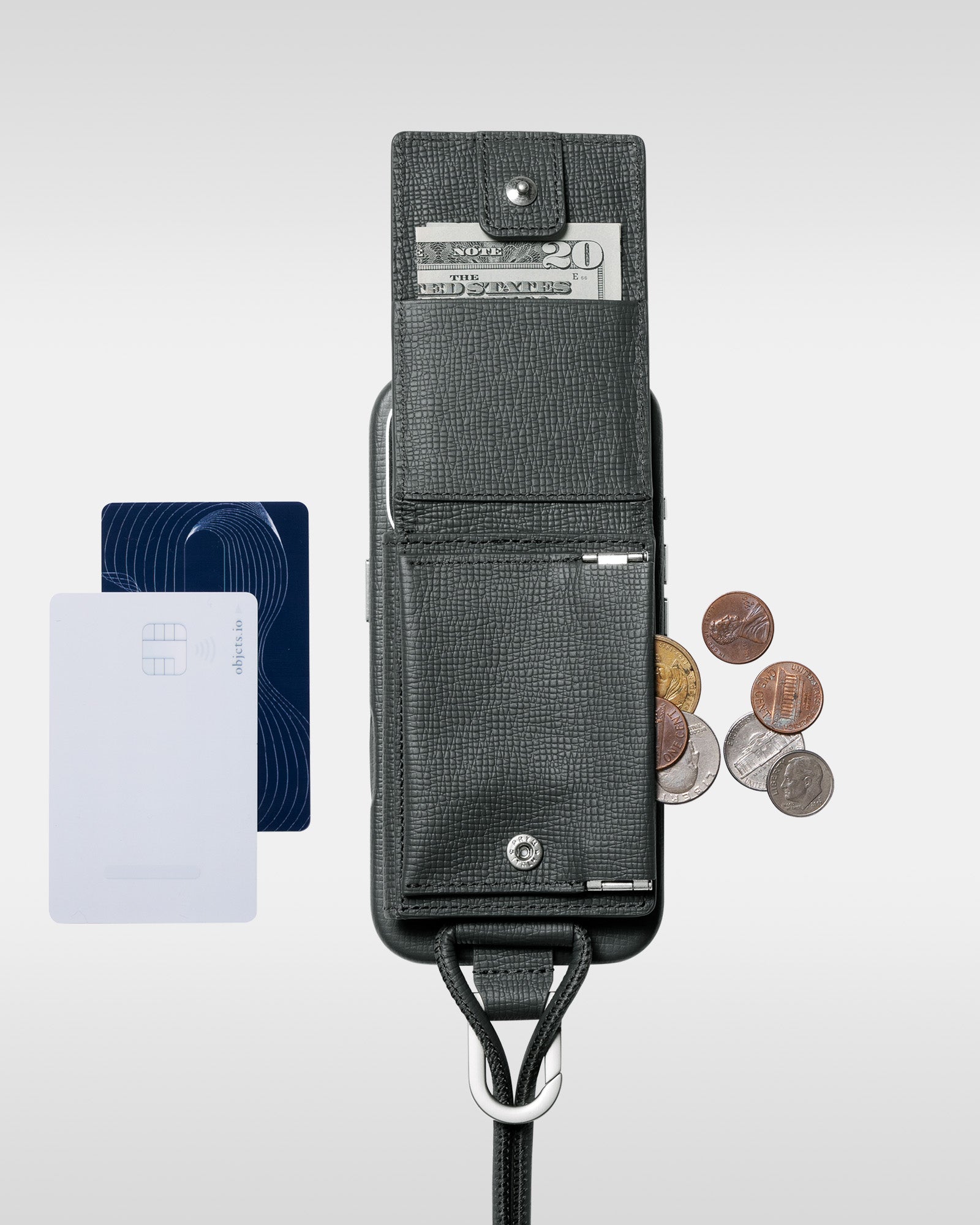 レザー製 iPhoneケース セット / ストラップ付スマホケース / スマホ