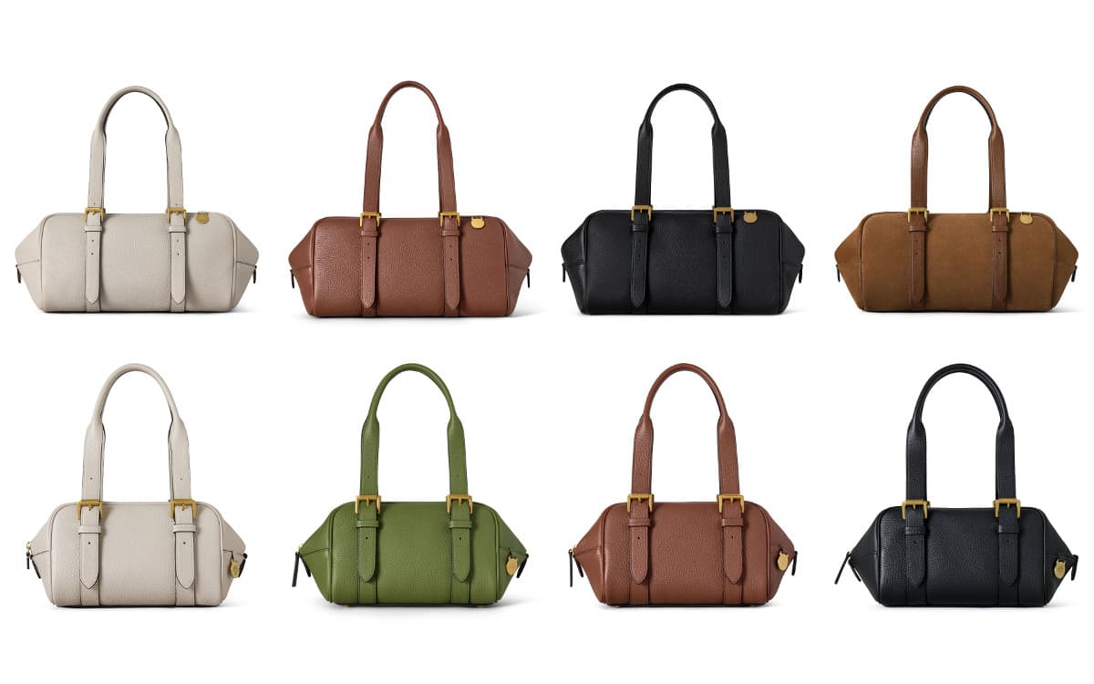 マルベリー新作「ボストン」バッグ、ショルダー掛けできる“ラージ”と2