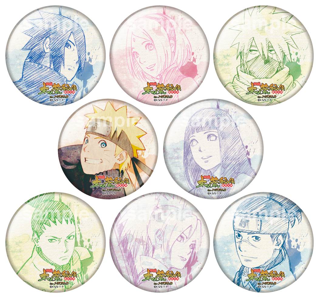 NARUTO ミナトクシナナルト缶バッジJ-WORLD 限定