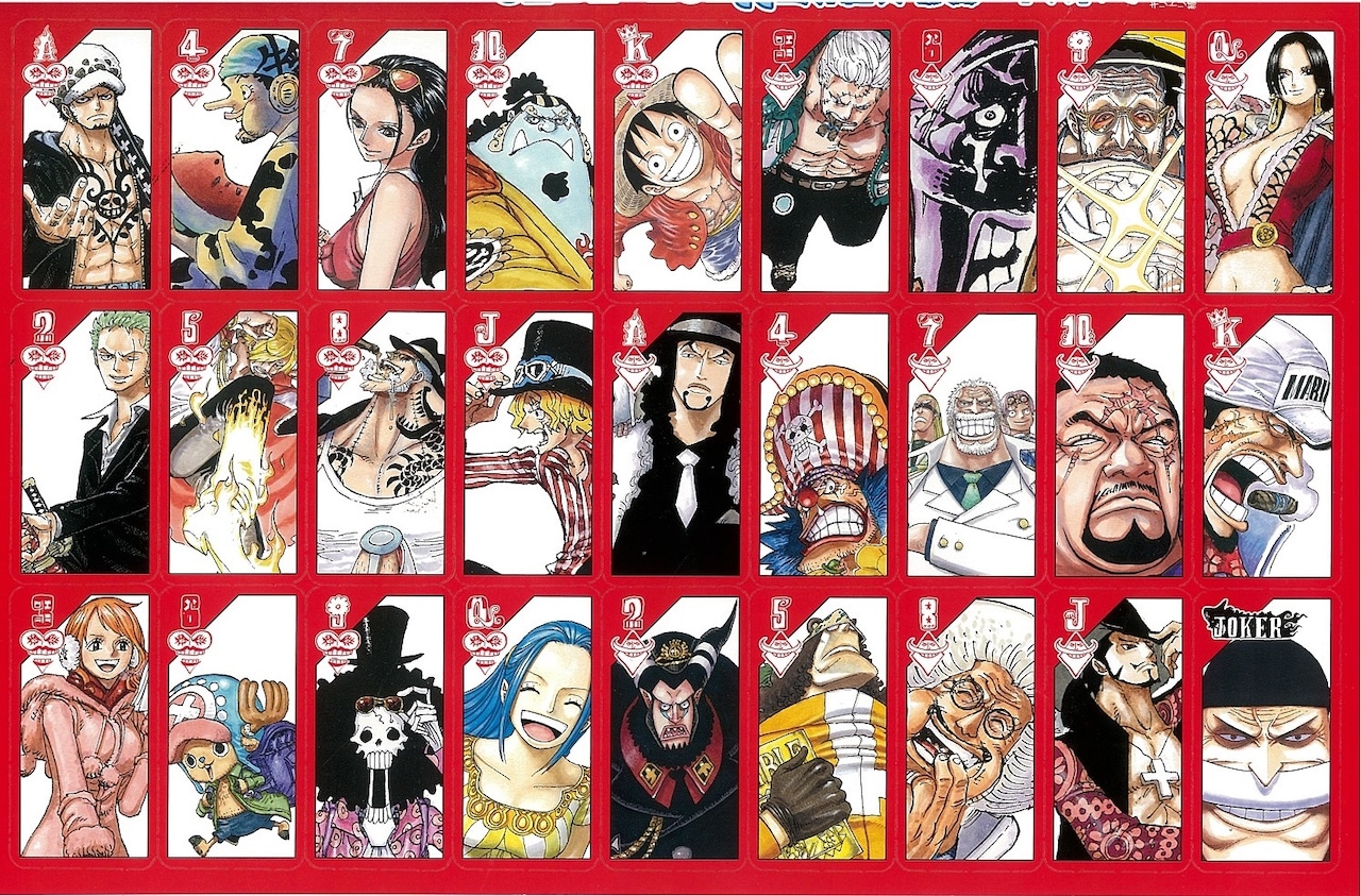 ONE PIECE」トランプがジャンプに、表紙には読者が描いたルフィ100体
