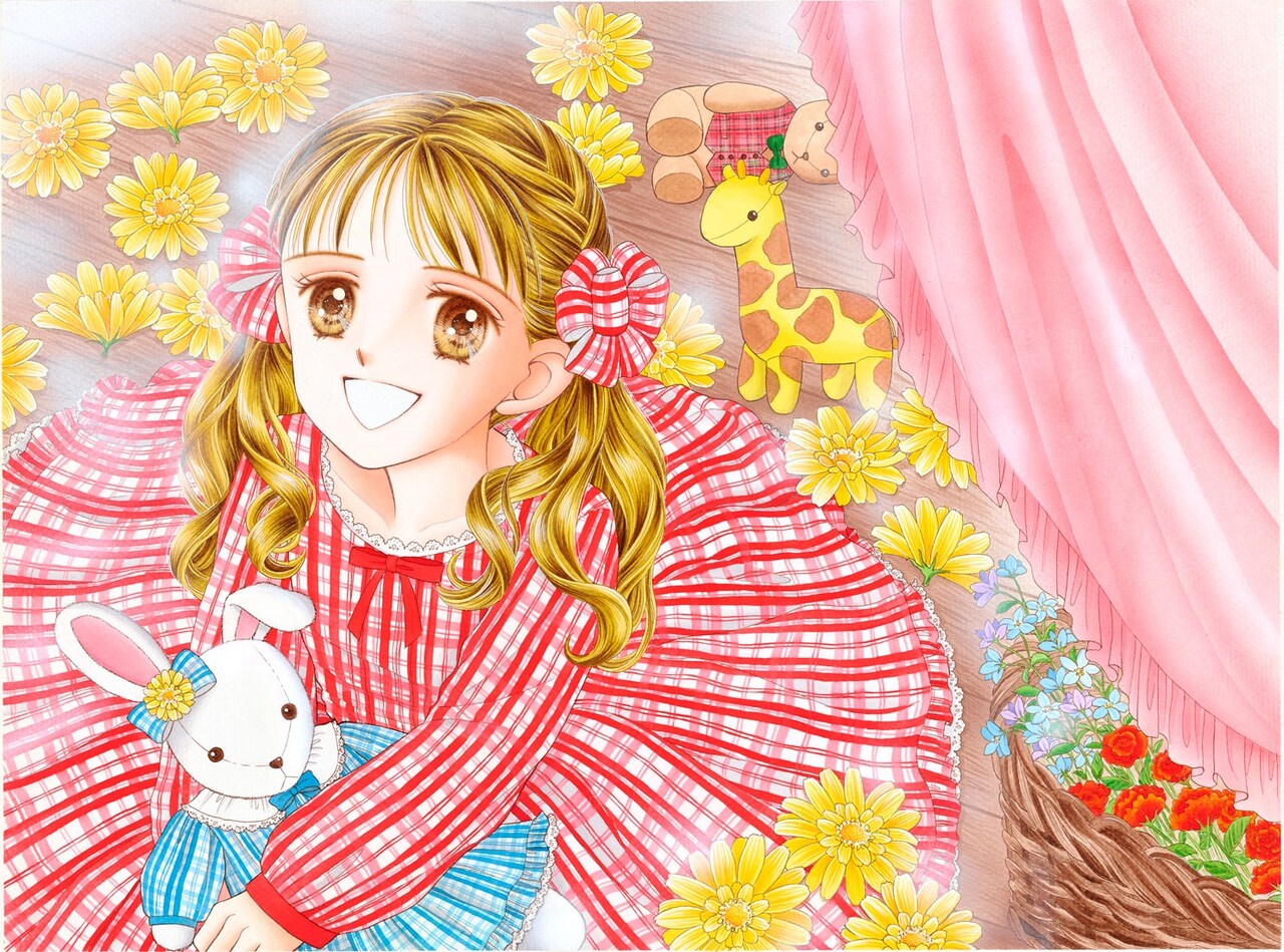 こどものおもちゃ キャラクター ハンマー 赤/黄 未使用 小花 美穂