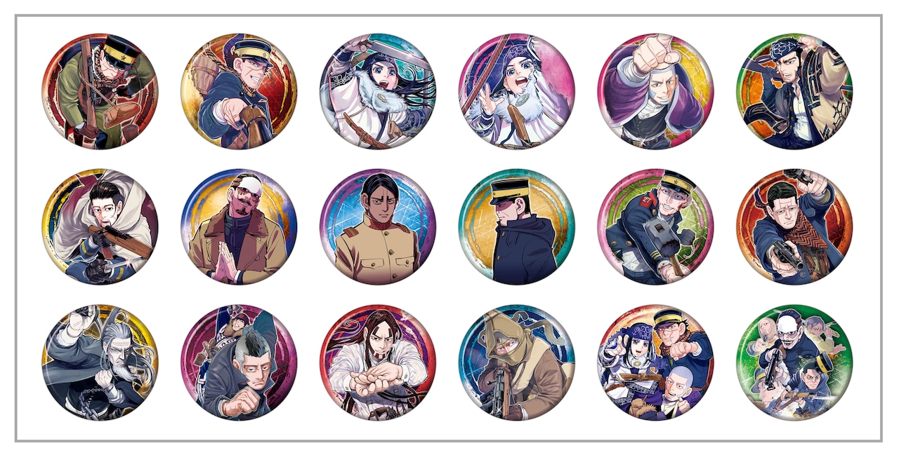 ゴールデンカムイ 缶バッジ 36個セットまとめ売り ゴールデンカムイ 缶