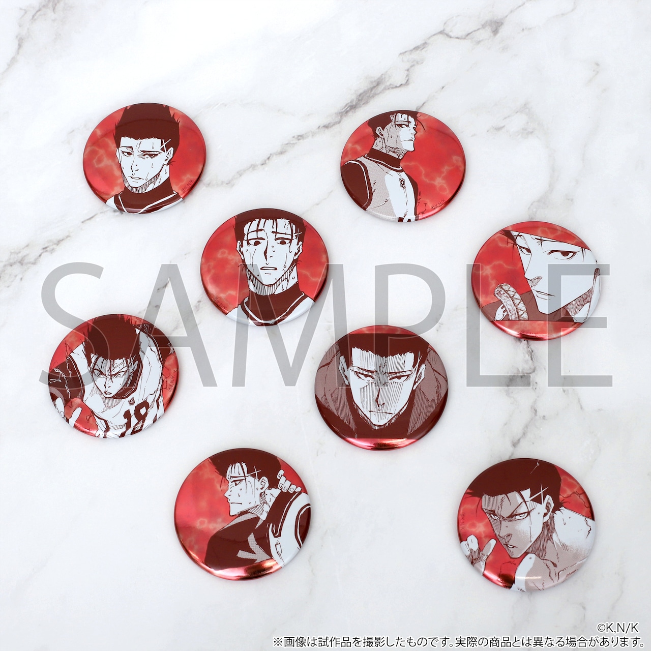 ブルーロック 千切豹馬 推しキャラバッジ 24個セット 原画展 ブルー