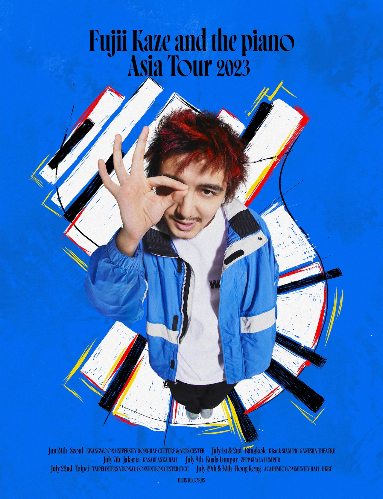 藤井風 アジアツアー限定 ブラックピアノTシャツ Sサイズ