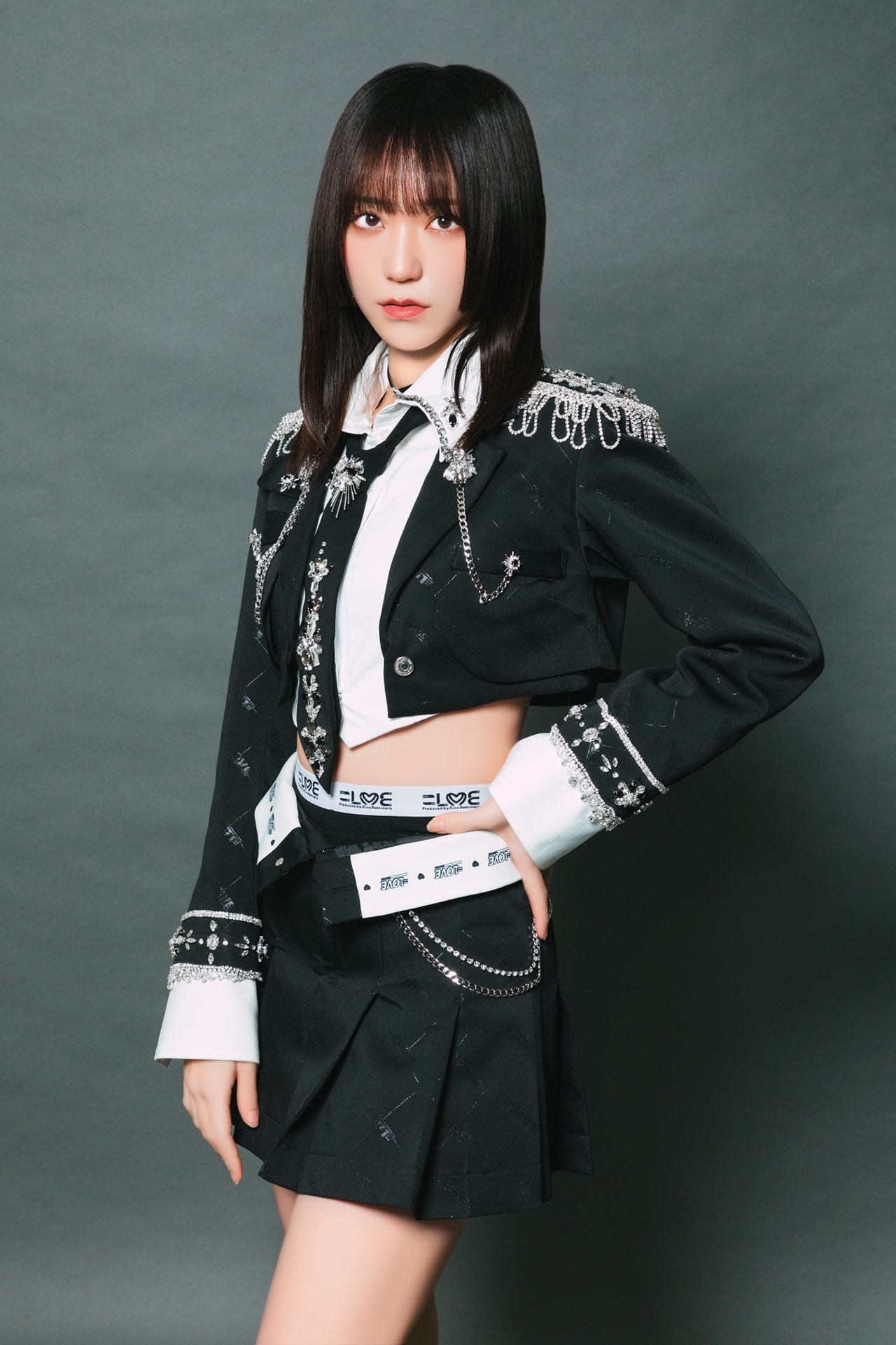 野口衣織 直筆 生写真 呪って呪って ジャケット衣装 LOVE 野口衣織 生写真