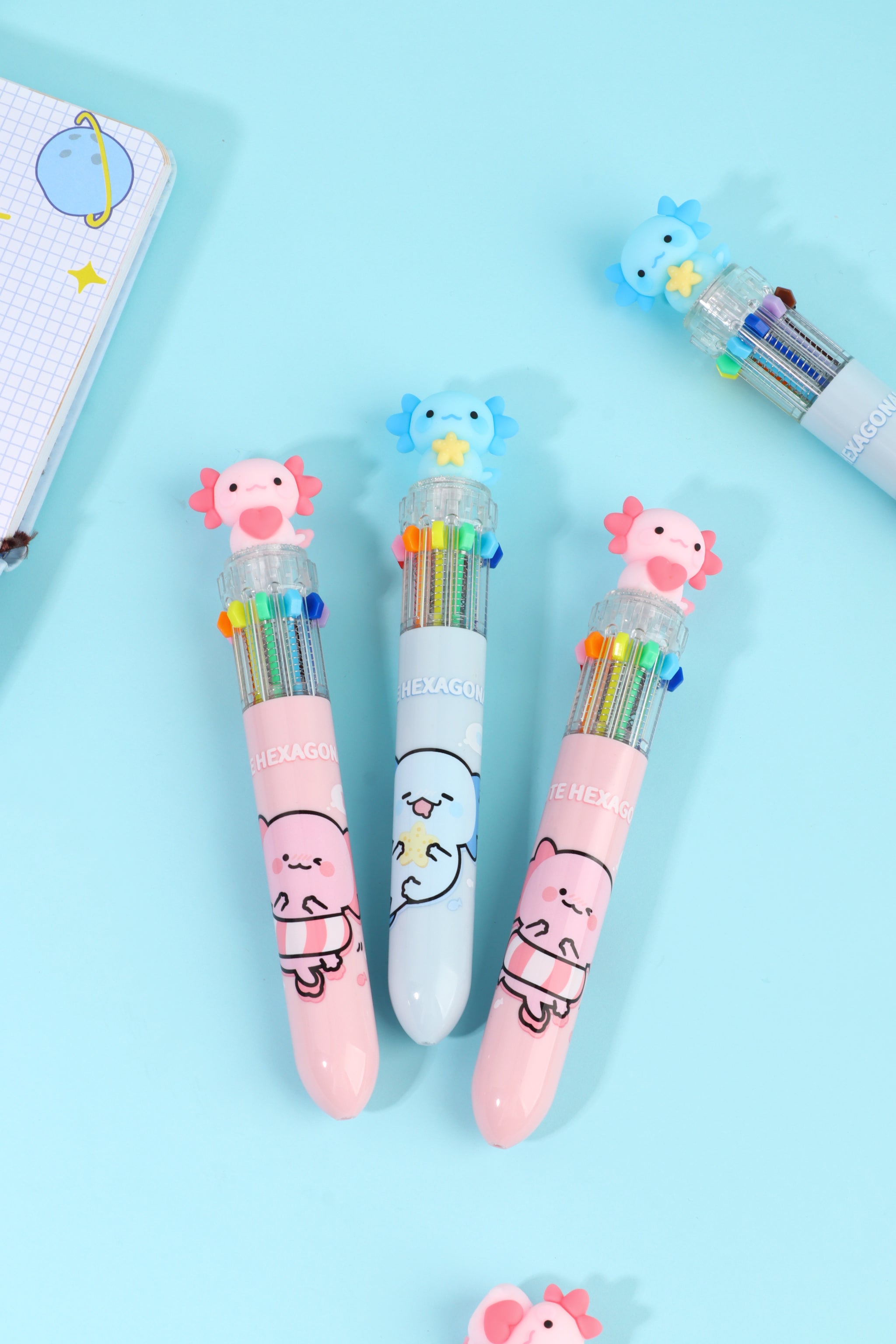 Axolotl 10-Color Retractable Pen – Odd Nodd Art Supply