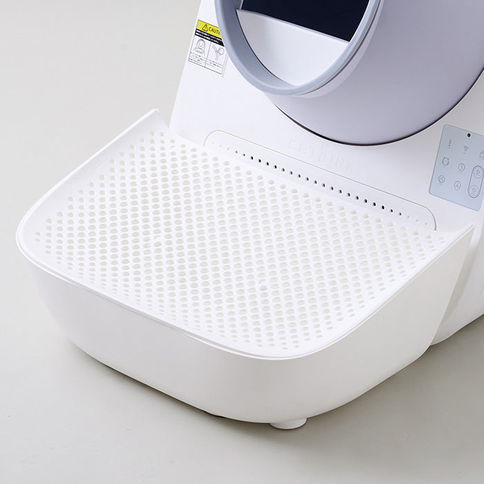 砂の飛び散りを軽減 CATLINK SCOOPER 専用ステップ（ホワイト/グレー