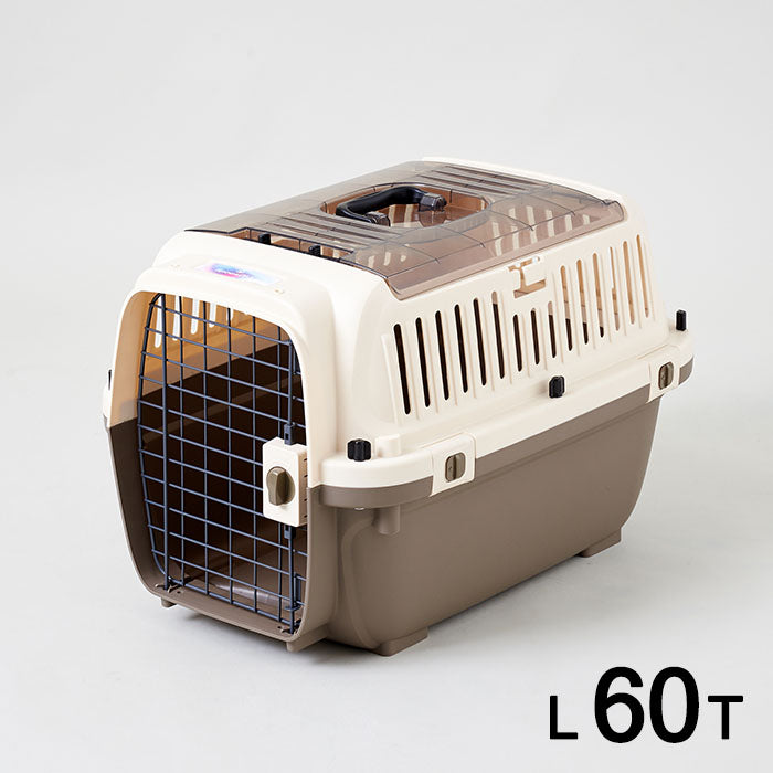 入り口2箇所 上から入れる旅行や病院へのペットハードキャリー ペット