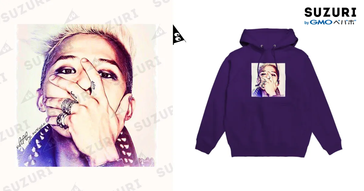 G-DRAGON ジヨン パーカー HOODIE TIE-BLUE ver G-DRAGON ジヨン