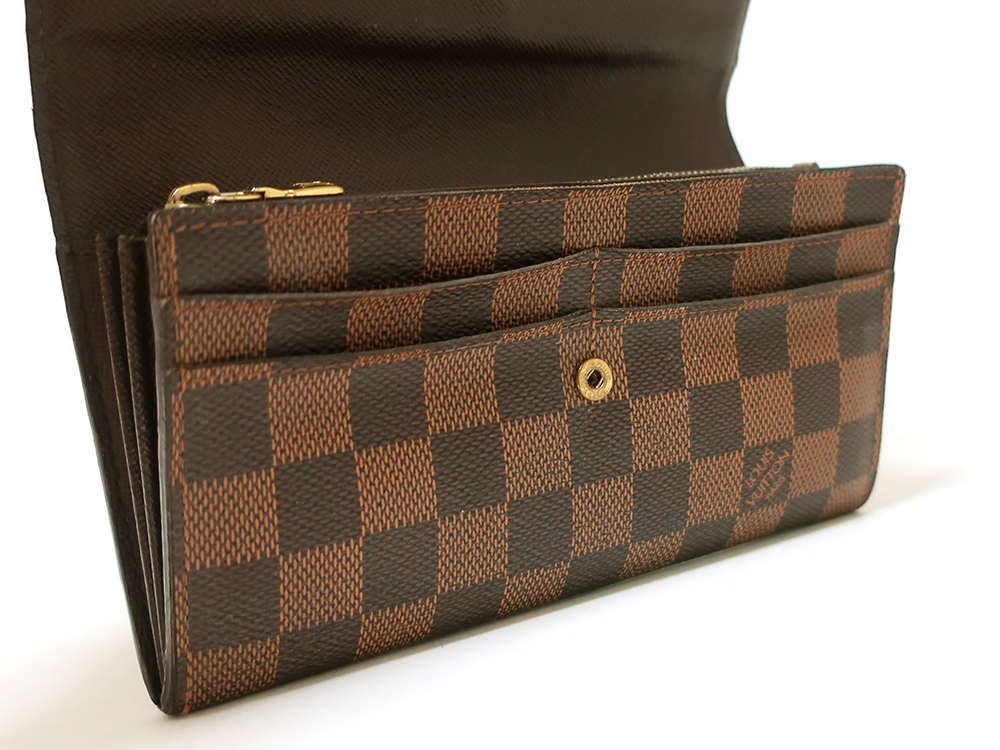 ルイヴィトン ダミエ エベヌ ポルトフォイユ・サラ 長財布 N61734 B