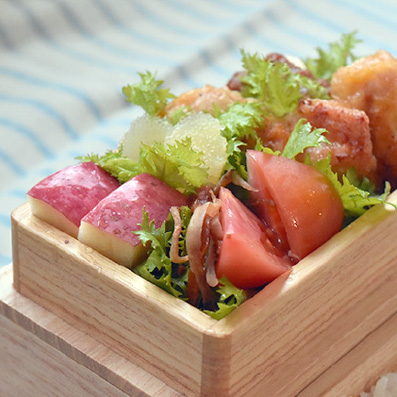 木の弁当箱 日本製 四角型二段 国産会津桐使用 | 美味しい田んぼ