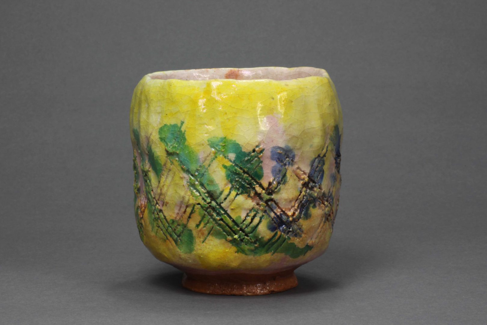 耀茶碗、出口王仁三郎作、いろあざやかな、心あたためる茶碗、大本教、さい