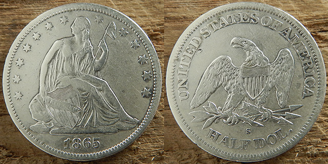 スター☆バタフライ シーテッドリバティ 1853年/56年/57年/87 スター