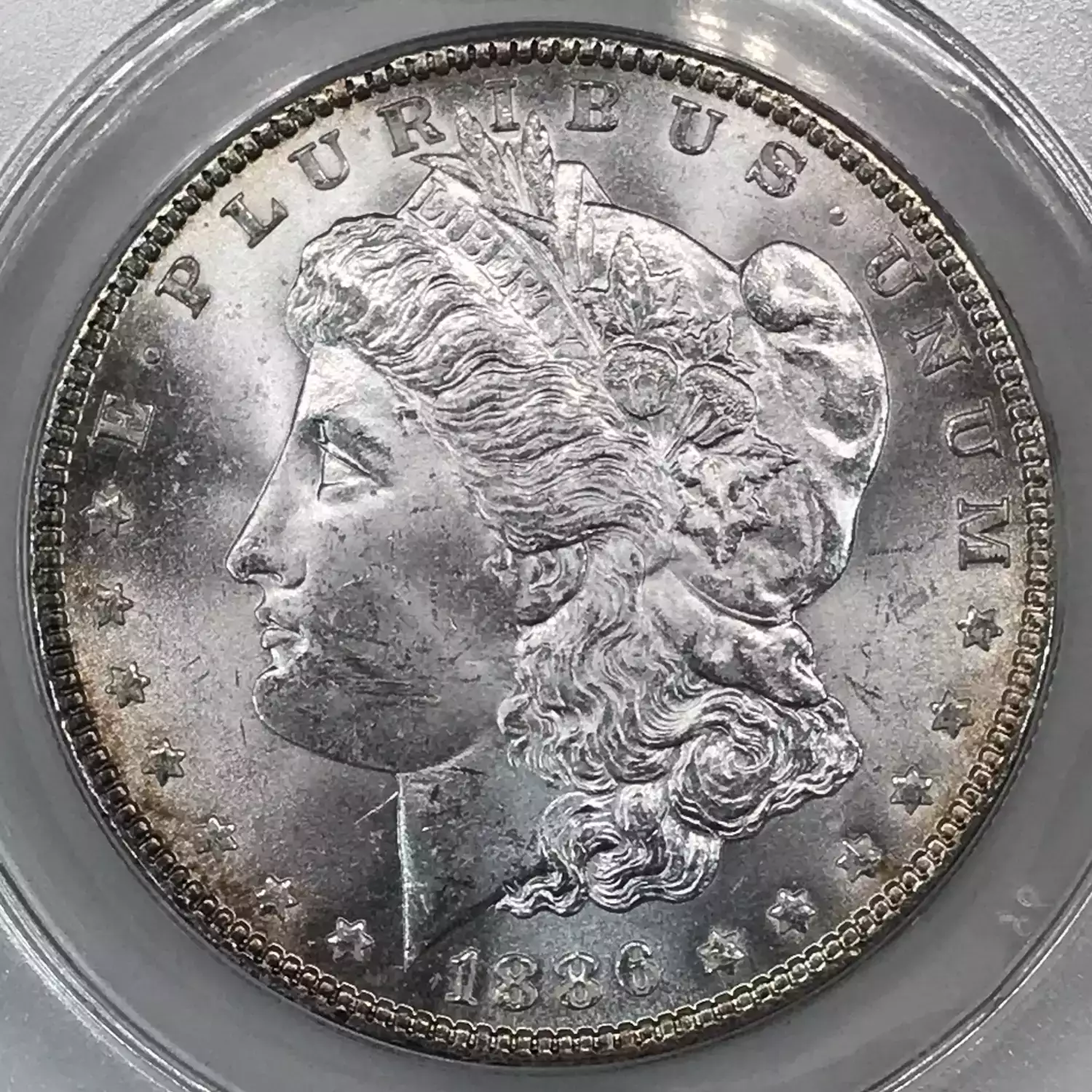 1886 Morgan Silver Dollar MS62モルガンダラー118 1886 Morgan Silver