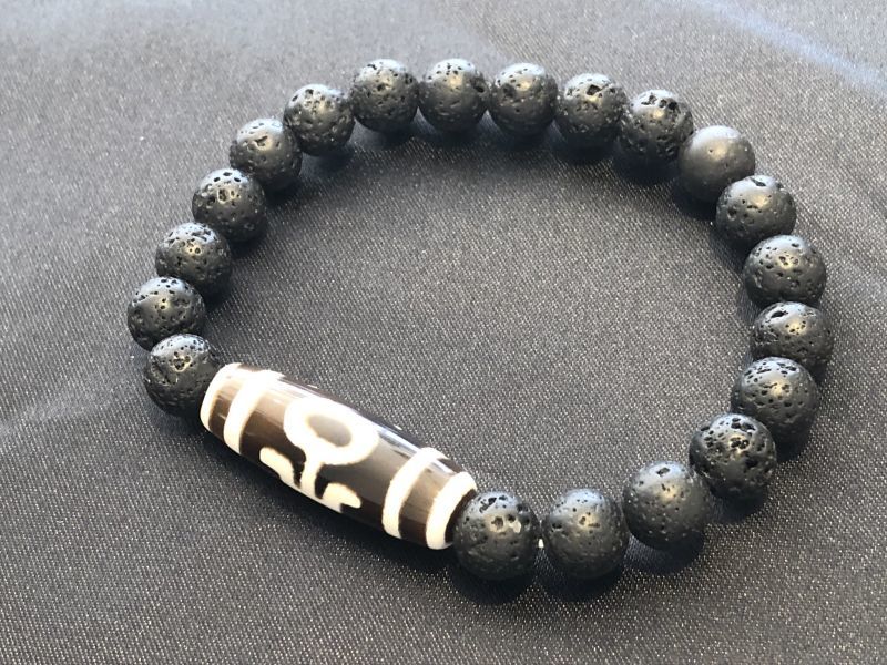 エネルギーを高め、努力が報われ目標達成出来る！大人天珠＆溶岩石