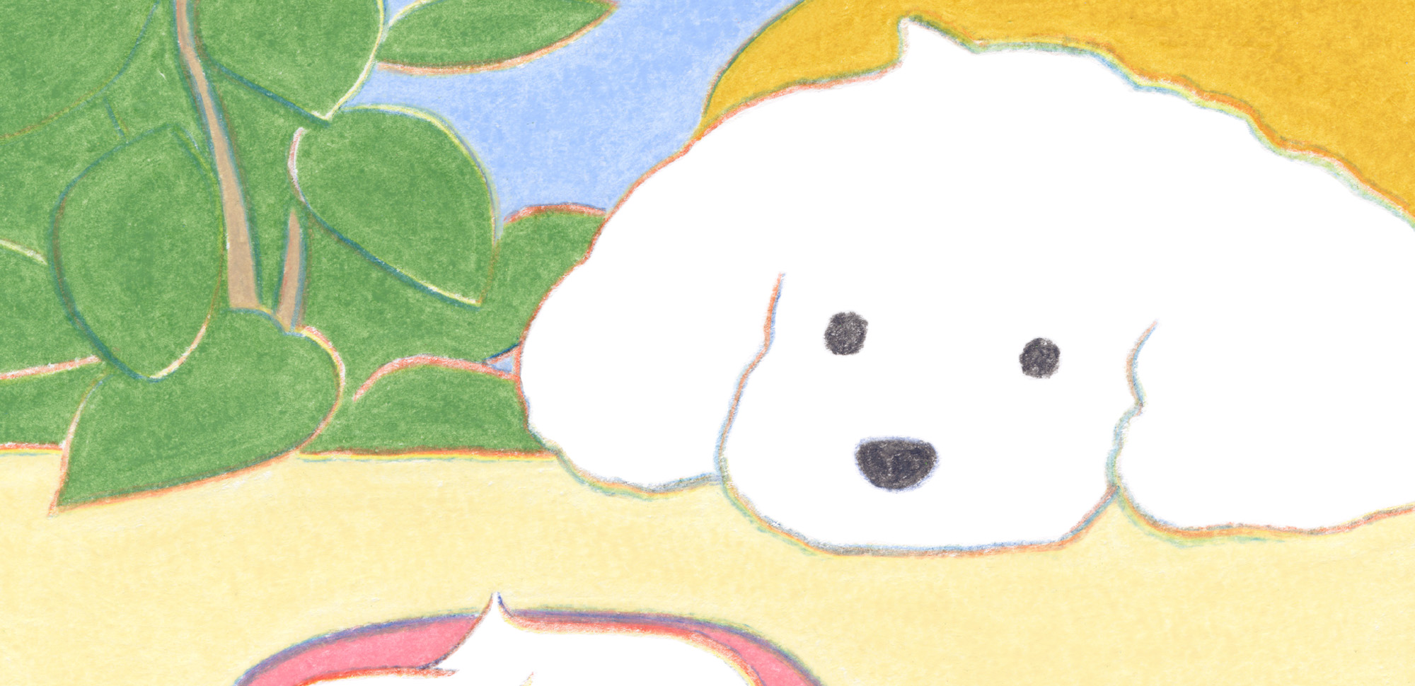 てらおかなつみ 原画 犬 いぬ 個展 犬の絵の原画展】 東京 GINZASIX 6F