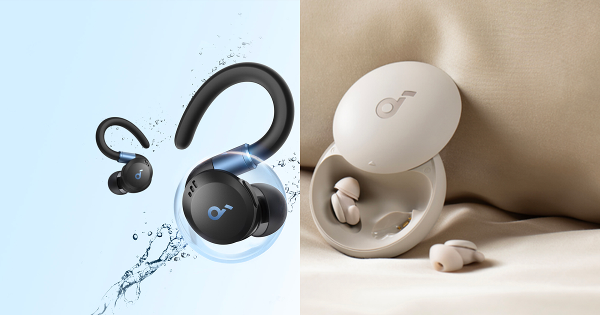 Ankerから睡眠用イヤホン「Soundcore Sleep A20」と運動用イヤホン