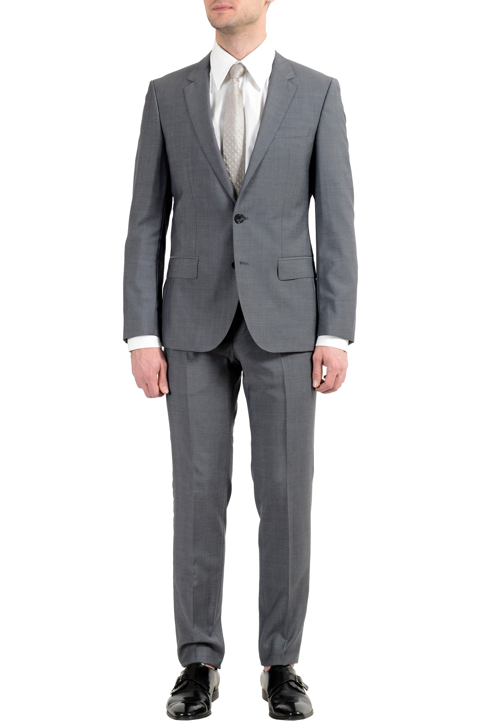 HUGO ダークグレー スーツベスト サイズ48 BOSS HUGO ダークグレー