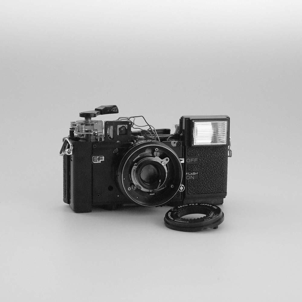 Konica C35 EF 分解整備済 正常動作 ストロボ発光 保証付き 651 Konica