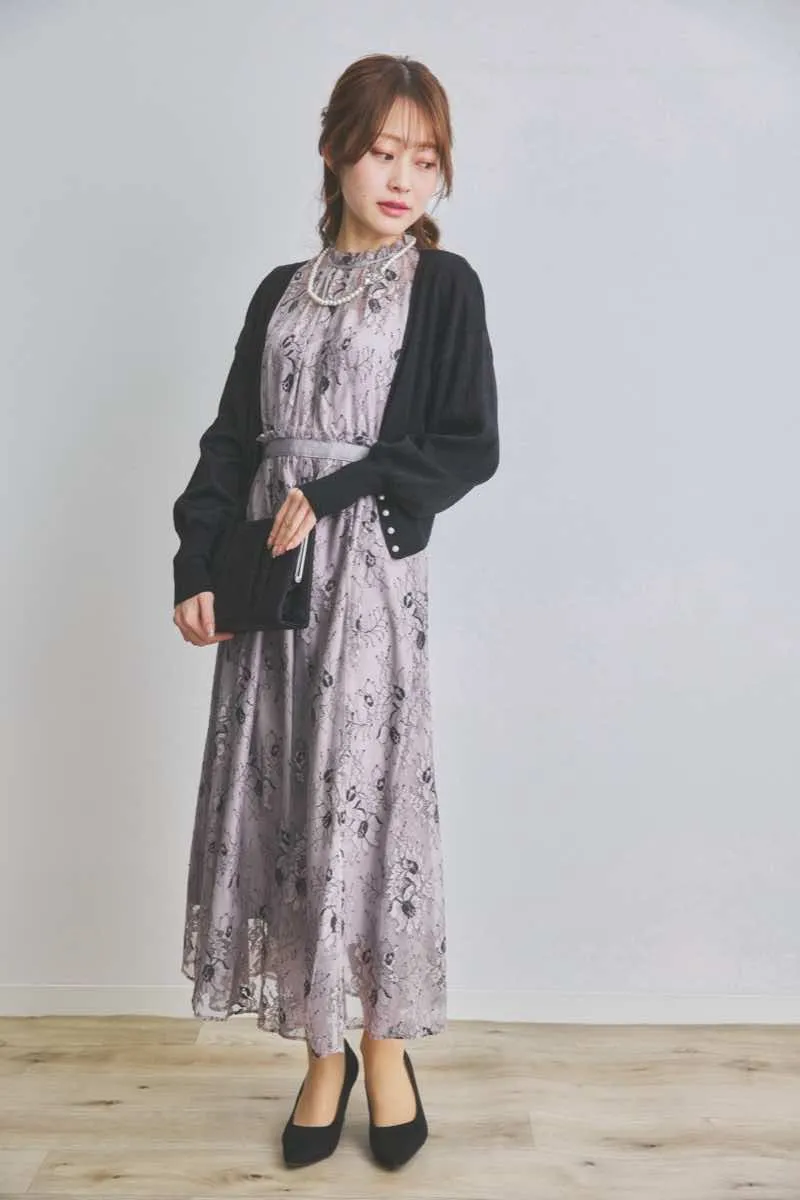 グレーパープルのバイカラーレースドレス[M] JILLSTUARTのレンタル｜11