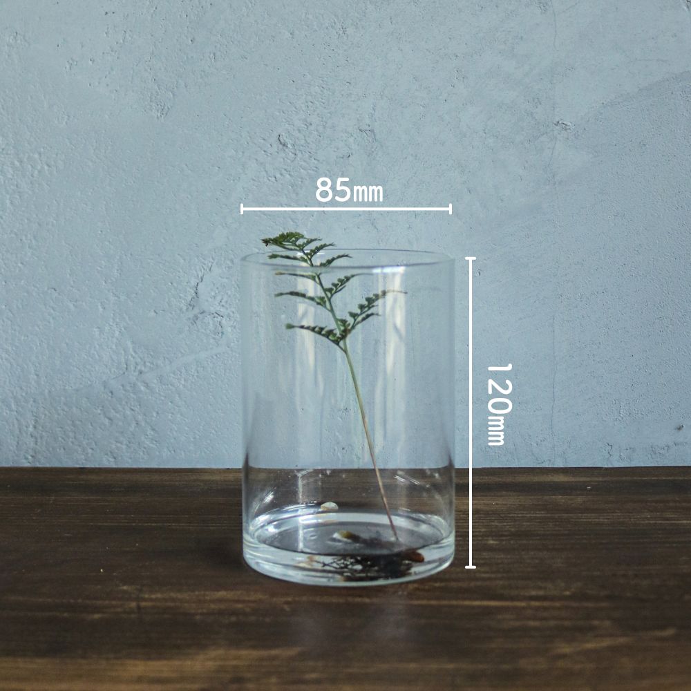 骨董 時代ガラス 希少 流線 スパイラル 反り口 円柱型 筒型 花器 花瓶