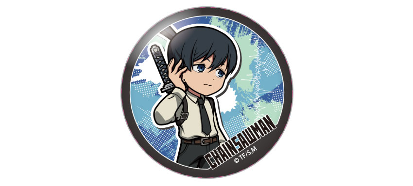 チェンソーマン 早川アキ まねきねこ 缶バッジ 等身 アキ 缶 コラボ