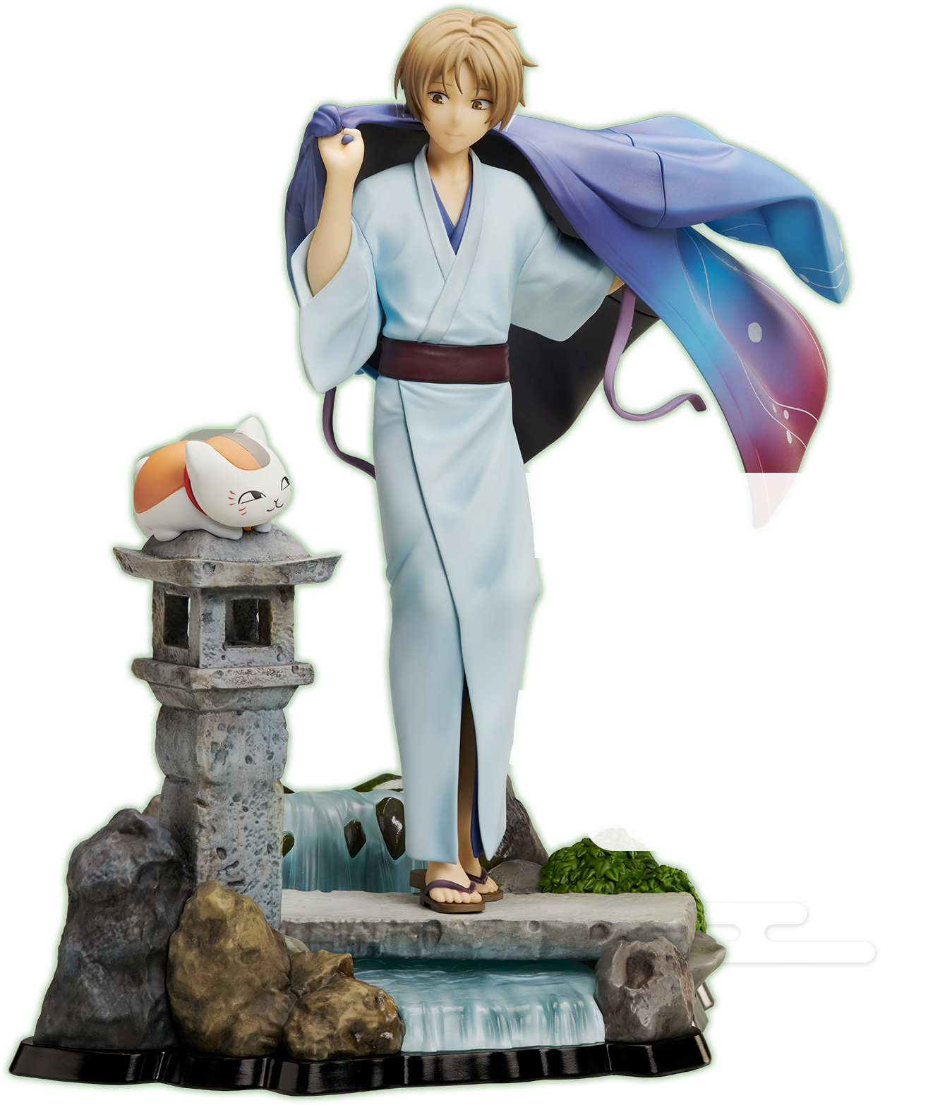 夏目友人帳 1/8スケールフィギュア 夏目貴志とニャンコ先生 クリア